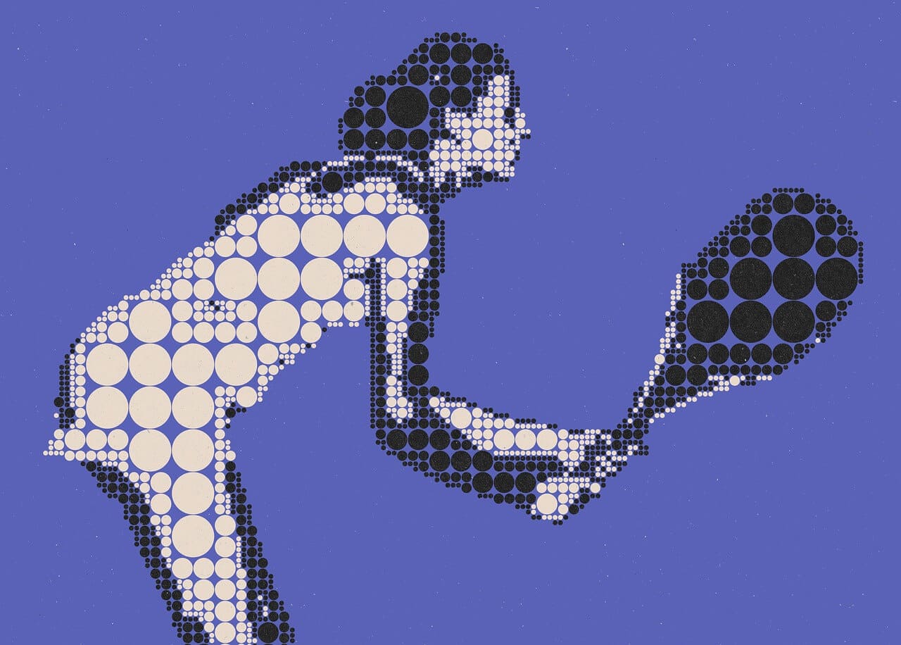 Pictogramm Tennisspielerin